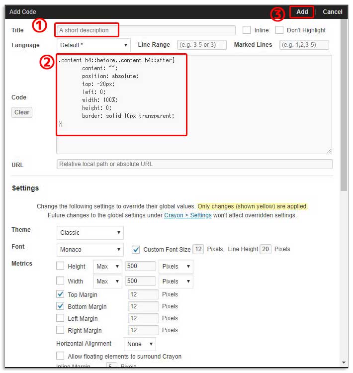 Crayon Syntax Highlighter