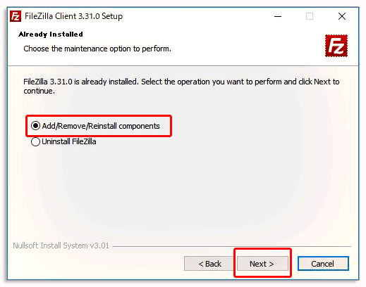 FTPソフトFileZilla（ファイルジラ）