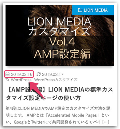 LION MEDIA カスタマイズ