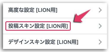 LION MEDIA カスタマイズ