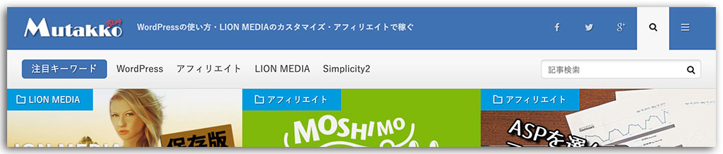 LION MEDIA カスタマイズ