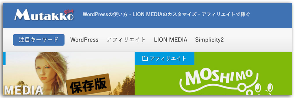 LION MEDIA カスタマイズ