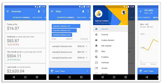 Googleアドセンスをスマホで素早く確認するアプリ