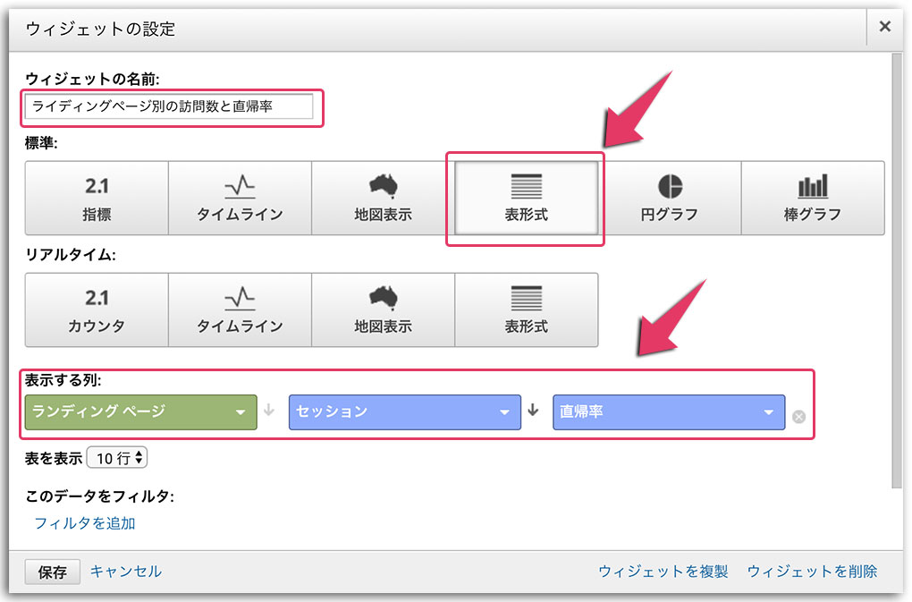 Googleアナリティクスのマイレポート